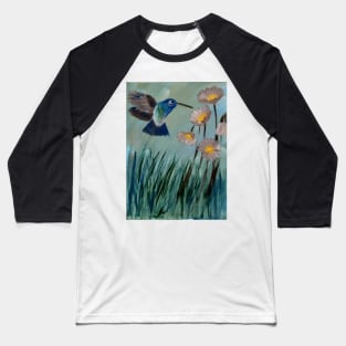 Hummingbird about to feed on nectar Baseball T-Shirt